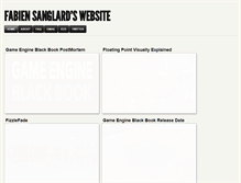 Tablet Screenshot of fabiensanglard.net